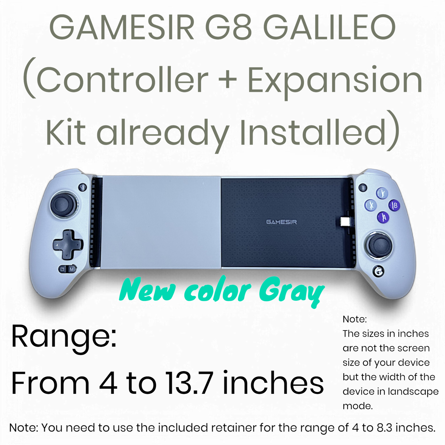 Gamesir G8 Galileo – Modified with Expansion Kit for ROG Z13, iPad Pro & Tablets