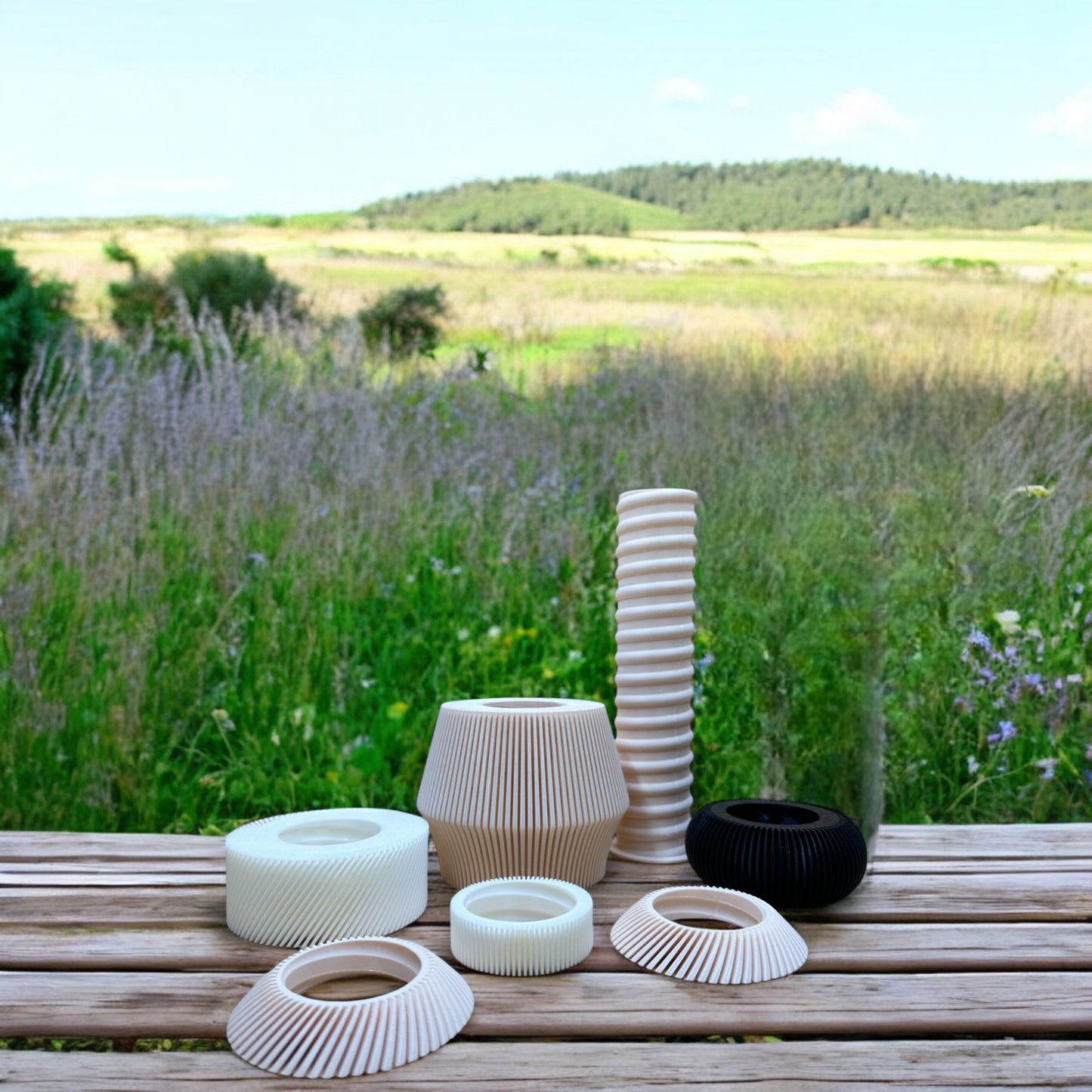 Modular 3D Printed Vase – Customizable Eco-Friendly Home Decor