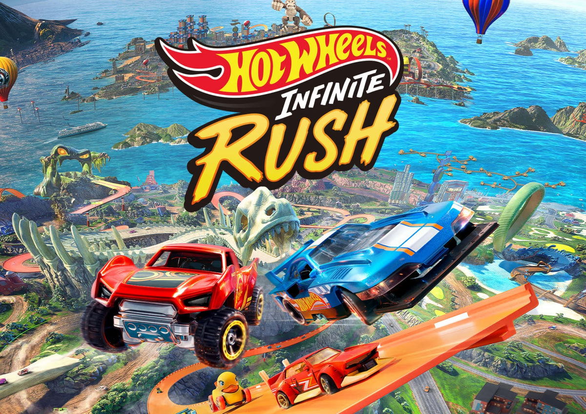 Hot Wheels Infinite Rush — full artwork for the printed expansion plate