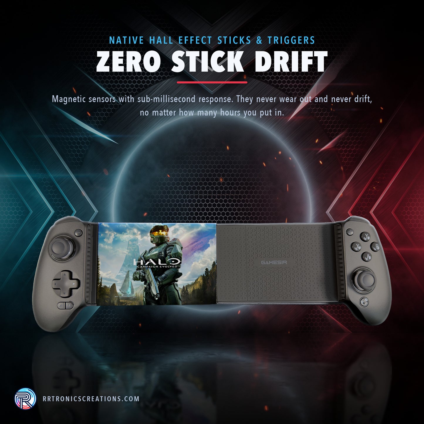 Gamesir G8 Plus Modded Tablet Controller – Halo: Campaign Evolved Edition | ROG Z13 & iPad Pro