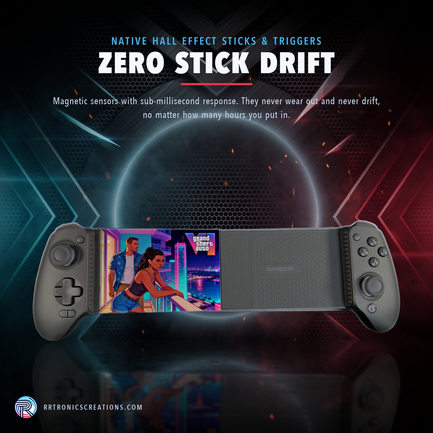 Gamesir G8 Plus Modded Tablet Controller – Grand Theft Auto VI Edition | ROG Z13 & iPad Pro