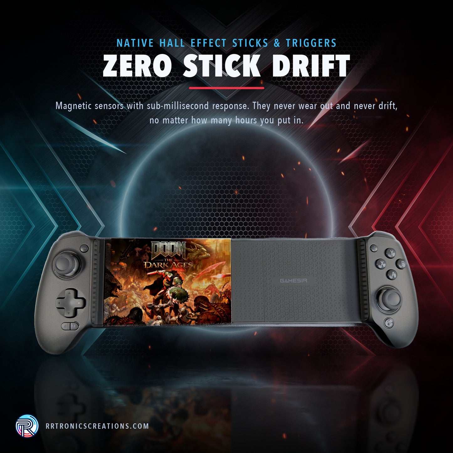 Gamesir G8 Plus Modded Tablet Controller – Doom: The Dark Ages Edition | ROG Z13 & iPad Pro