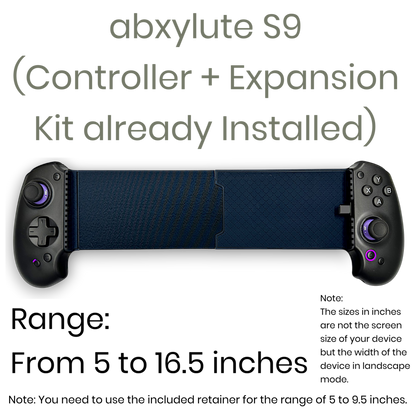 Abxylute S9 – Modded controllers for ROG Flow Z13, iPad 11", iPad Air 11" & 13", iPad Pro 11" & 13", Samsung Galaxy Tab, and any other Big Android Tablets