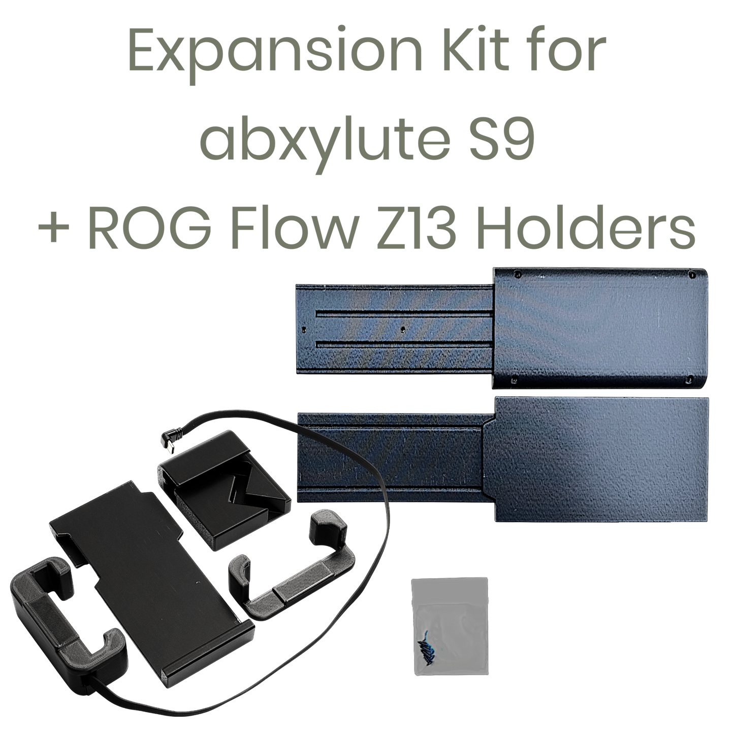 Expansion Kit for Abxylute S9 – DIY Grip for ROG Flow Z13, iPad Pro & Tablets (This is not a Controller)