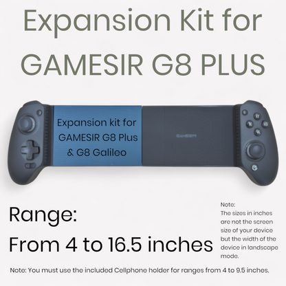 Expansion Kit for Gamesir G8 Plus – DIY Grip for ROG Z13, iPad Pro & Tablets (This is not a Controller)