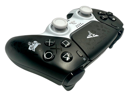 The Last of Us PS5 DualSense Controller - side angle detail, custom-modded PS5 controller