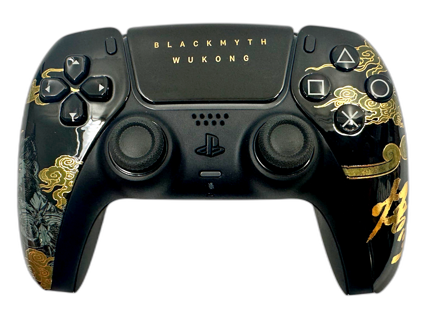 Black Myth: Wukong PS5 DualSense Controller - main view, custom-modded PS5 controller handcrafted in USA