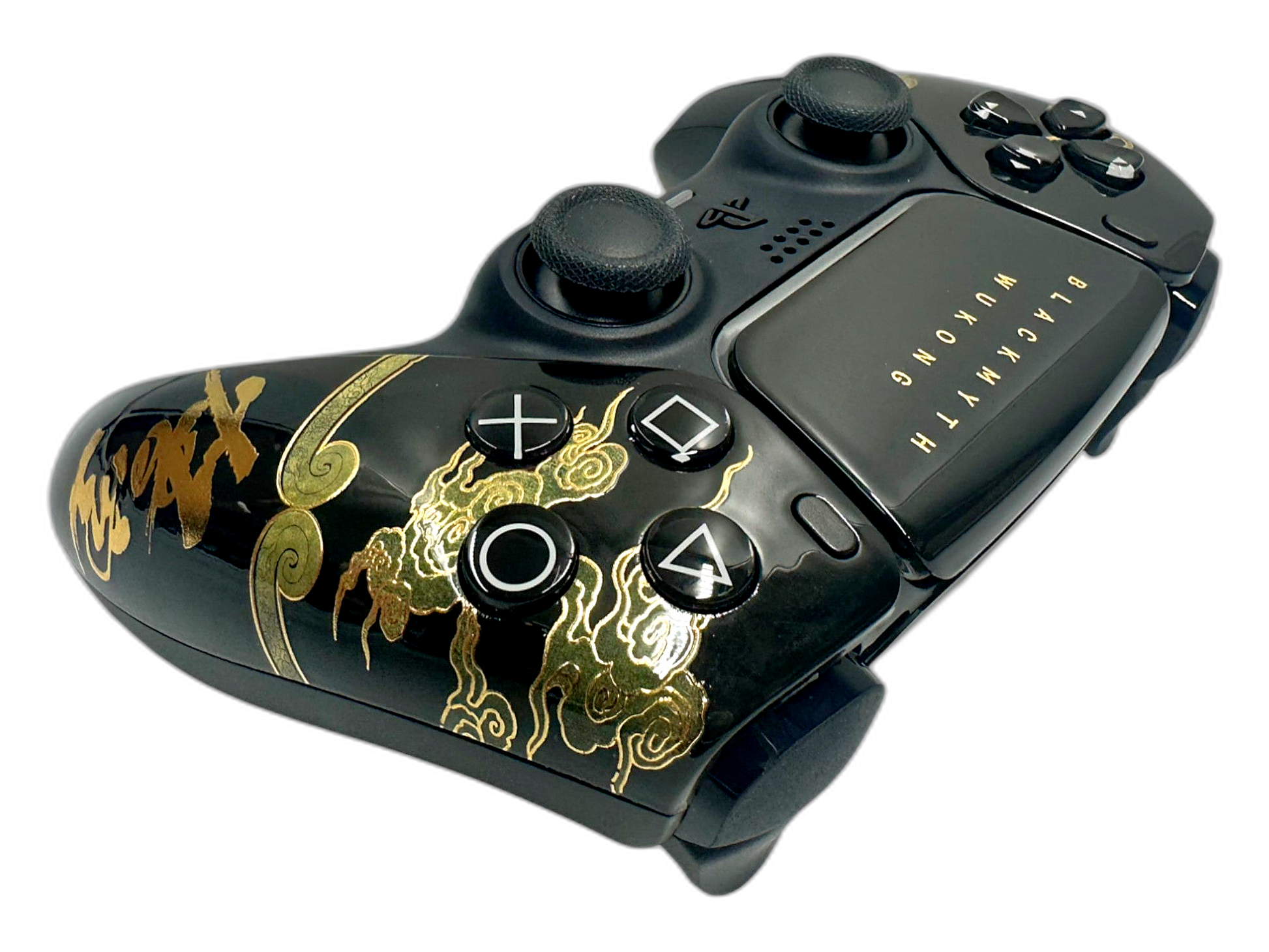 Black Myth: Wukong PS5 DualSense Controller - side angle detail, custom-modded PS5 controller
