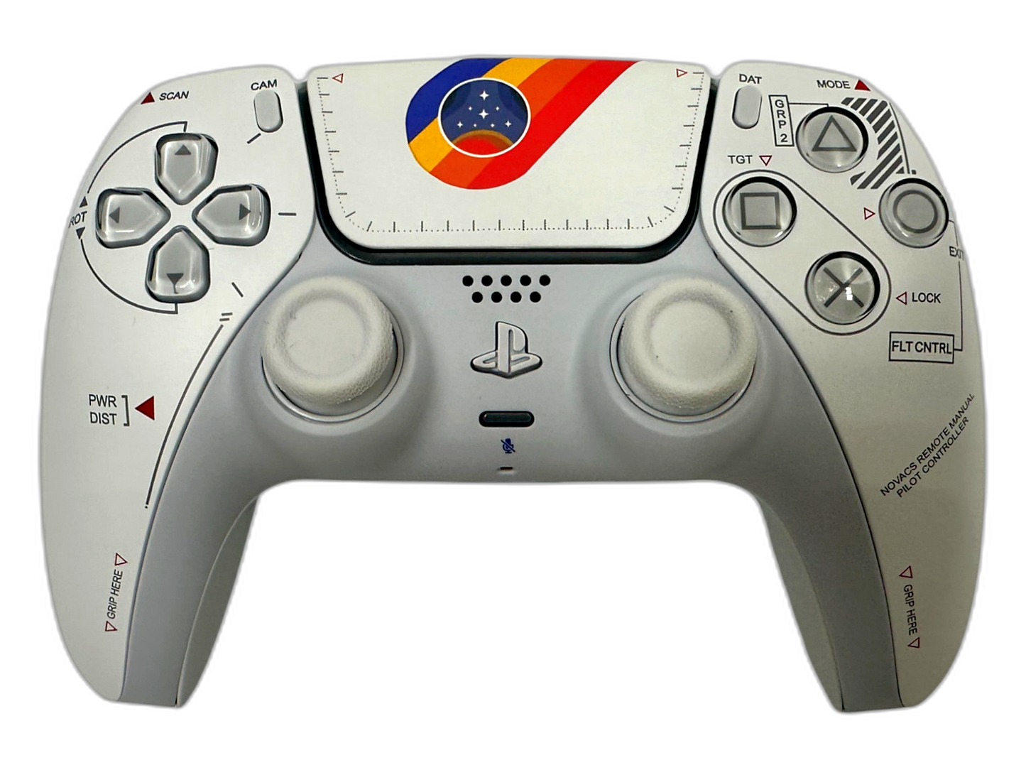 Starfield PS5 DualSense Controller - main view, custom-modded PS5 controller handcrafted in USA