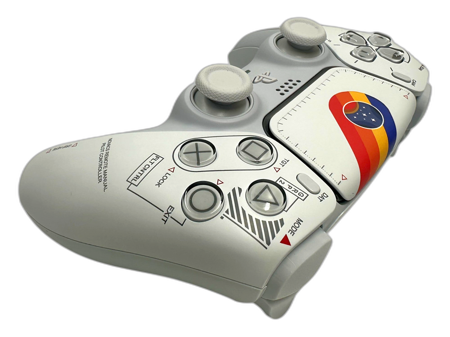 Starfield PS5 DualSense Controller - side angle detail, custom-modded PS5 controller