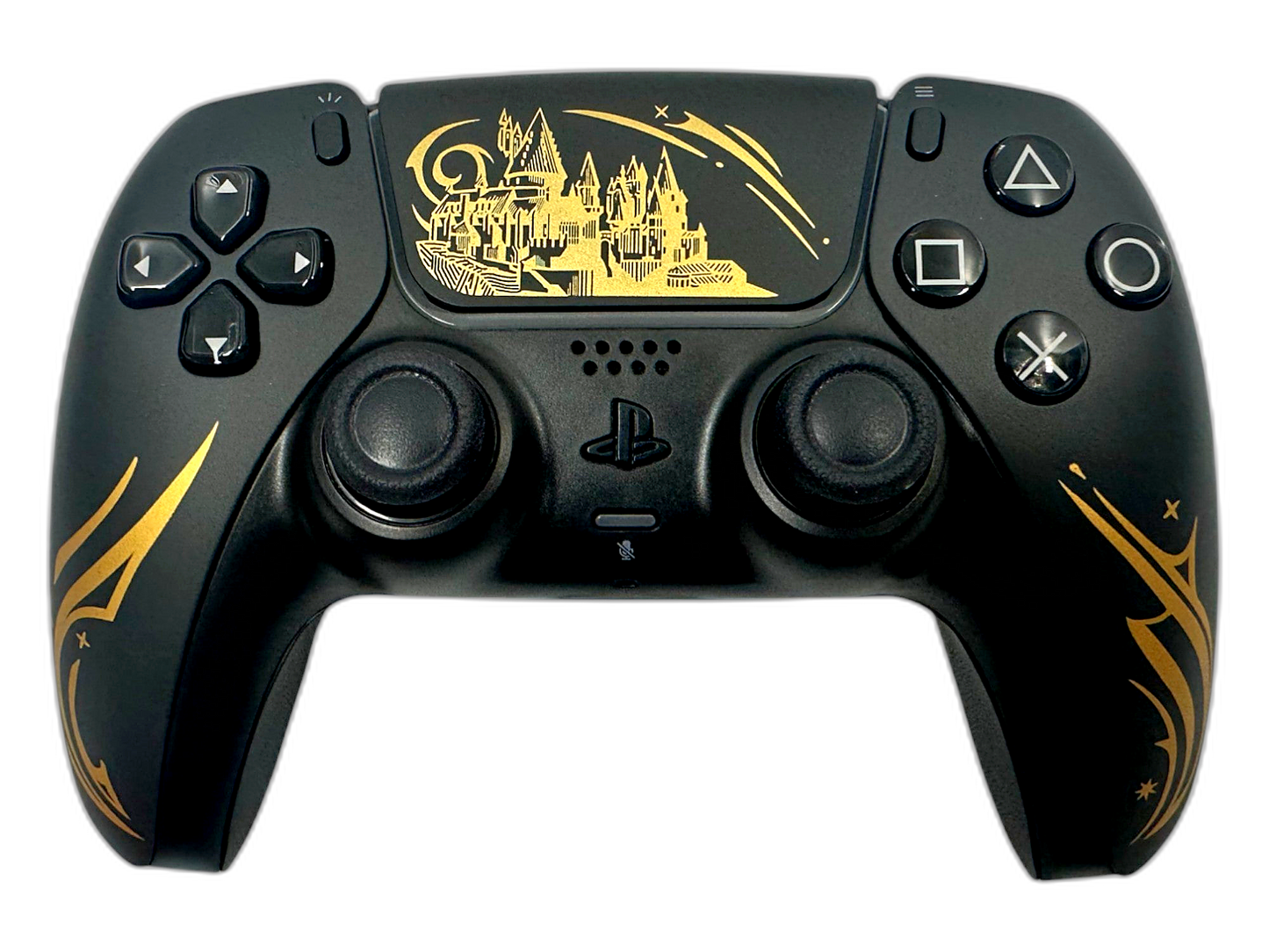 Harry Potter PS5 DualSense Controller - main view, custom-modded PS5 controller handcrafted in USA