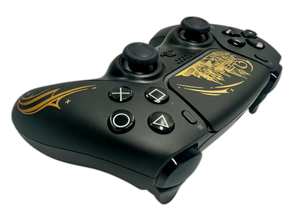 Harry Potter PS5 DualSense Controller - side angle detail, custom-modded PS5 controller