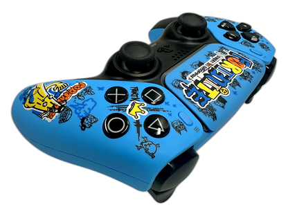Fortnite PS5 DualSense Controller - side angle detail, custom-modded PS5 controller