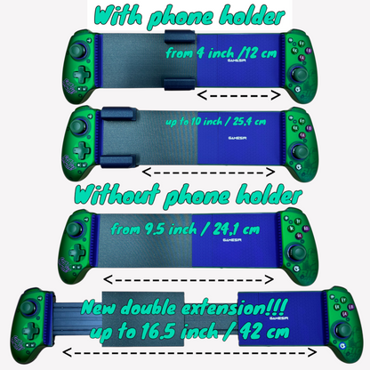Gamesir G8 Plus – Hulk Edition with Expansion Kit for Tablets (ROG Z13, iPad Pro)