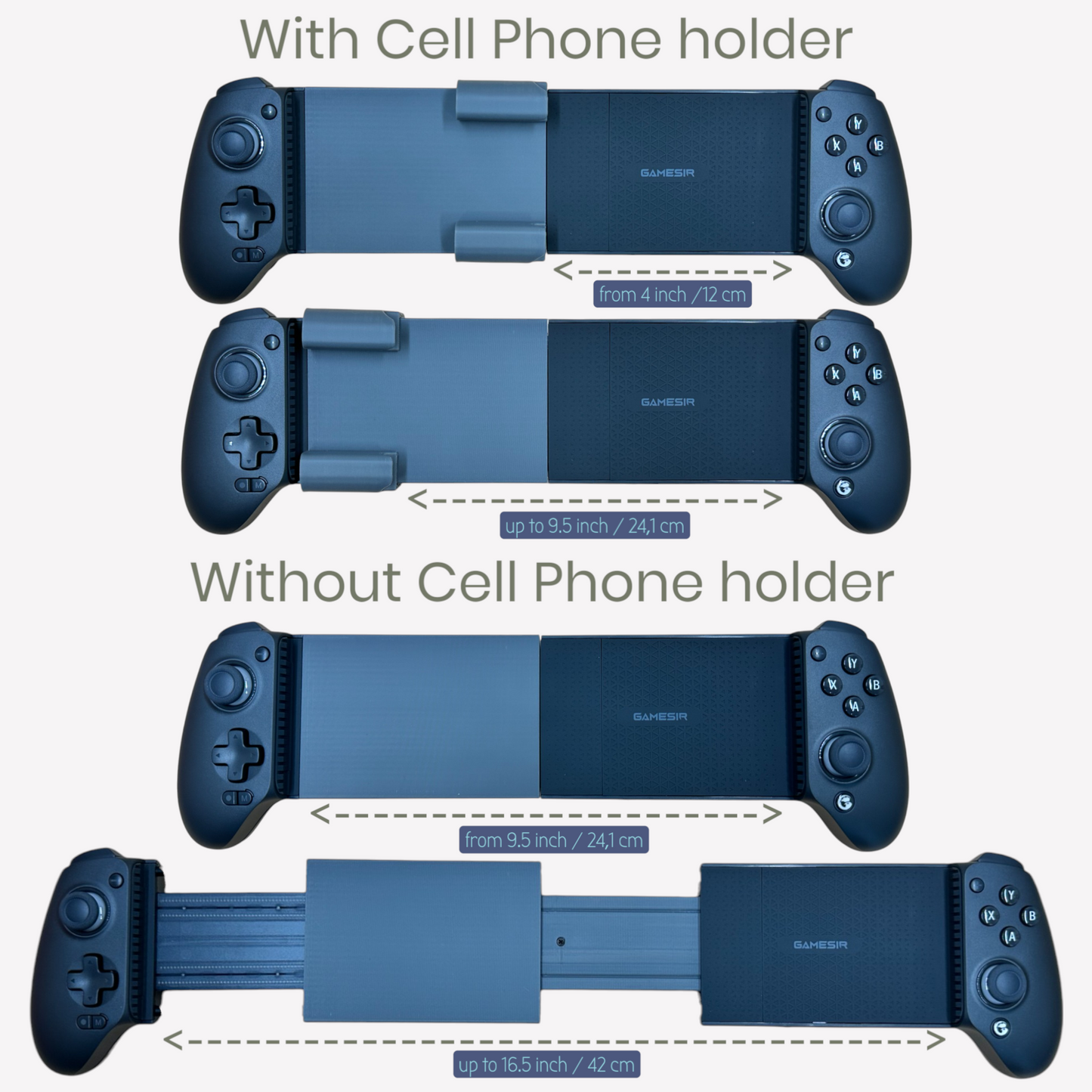 Expansion Kit for Gamesir G8 Plus – DIY Grip for ROG Z13, iPad Pro & Tablets (This is not a Controller)