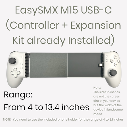 EasySMX M15 – Modded controller for iPad 11", iPad Air 11" & 13", iPad Pro 11" & 13", Samsung Galaxy Tab, Lenovo Legion Y700, and any other Big Android Tablets