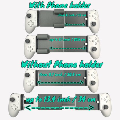 Memo S3 – Modded controller for iPad 11", iPad Air 11" & 13", iPad Pro 11" & 13", Samsung Galaxy Tab, Lenovo Legion Y700, and any other Big Android Tablets