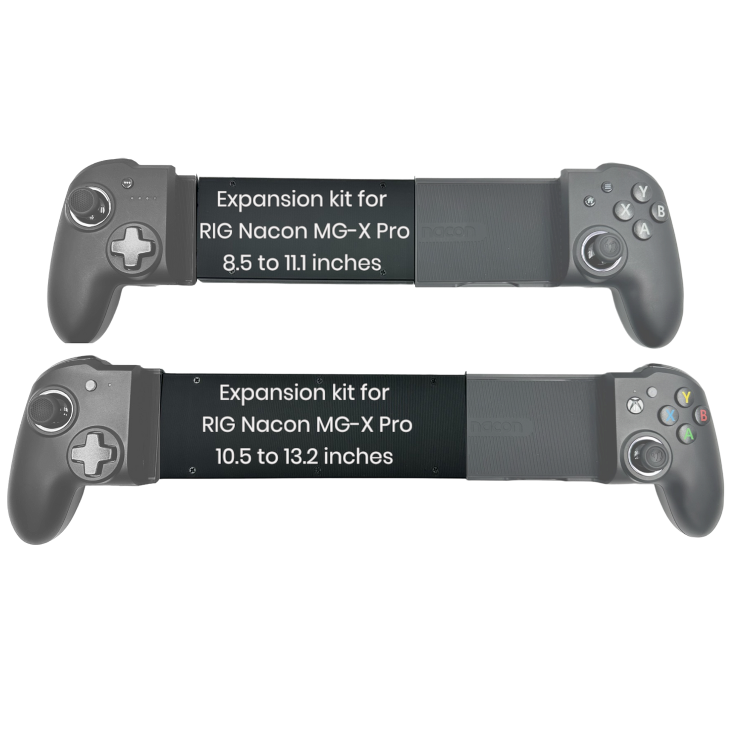 Expansion Kit for RIG Nacon MG-X PRO – Medium & Long Sizes for Tablets & Handhelds (This is not a gamepad)