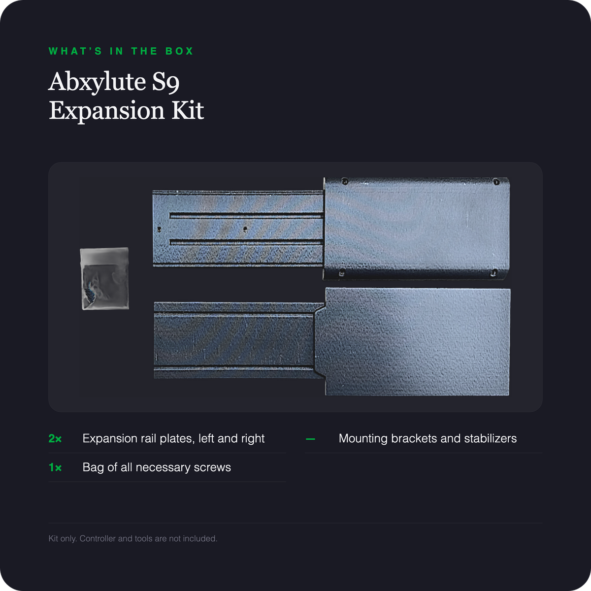 Abxylute S9 expansion kit - what is included in the box
