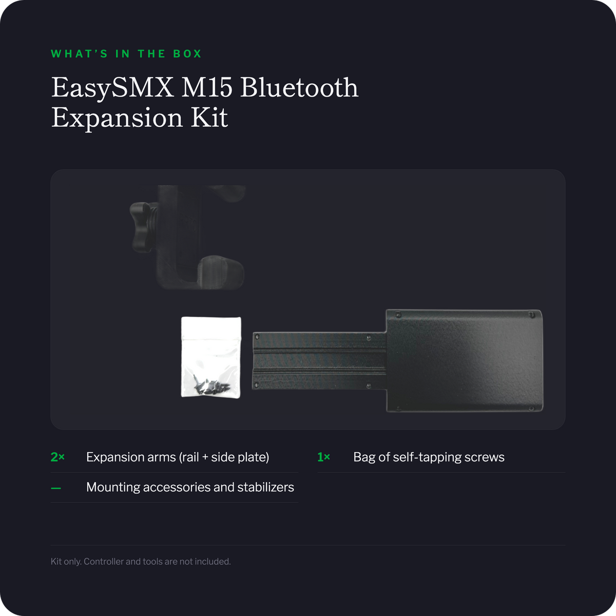 EasySMX M15 Bluetooth expansion kit - what is included in the box