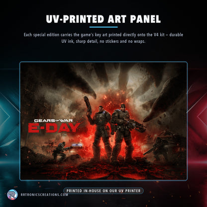 Gears of War: E-Day Edition — UV-printed art panel, printed in-house