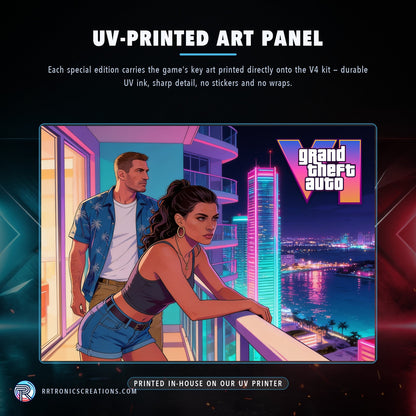 Grand Theft Auto VI Edition — UV-printed art panel, printed in-house