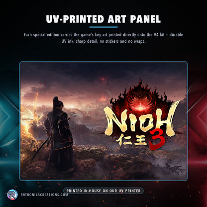 Nioh 3 Edition — UV-printed art panel, printed in-house