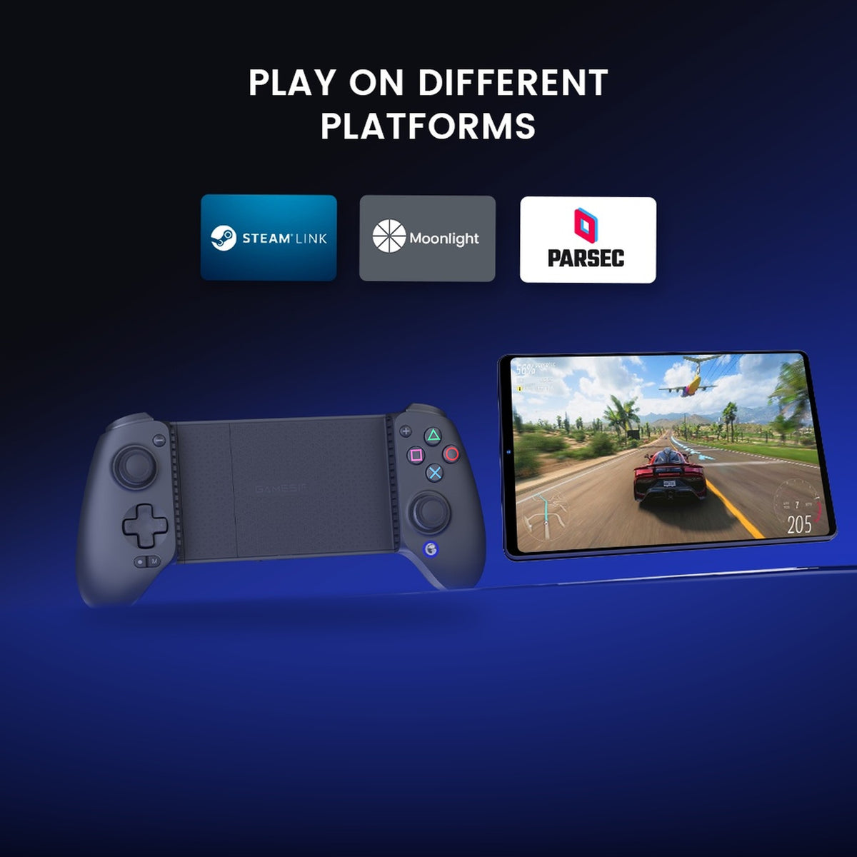 Gamesir G8 Plus with PlayStation-style buttons for Steam Link, Moonlight and Parsec streaming