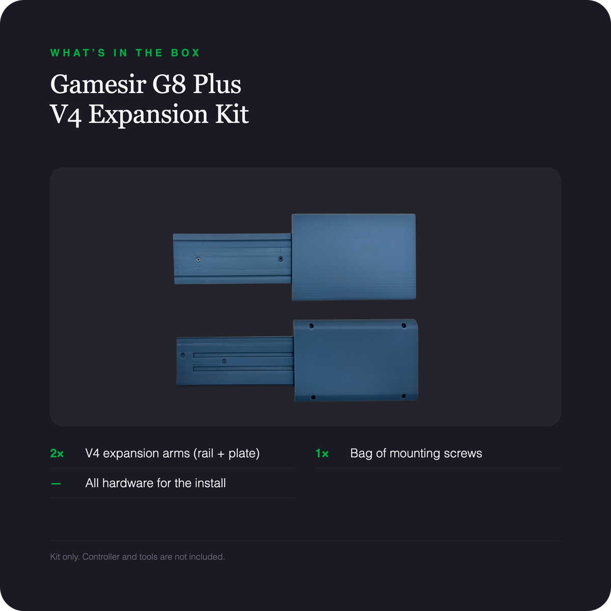 Gamesir G8 Plus V4 expansion kit - what is included in the box