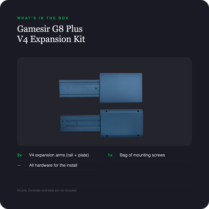 Gamesir G8 Plus V4 expansion kit - what is included in the box