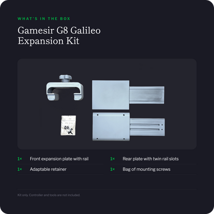 Gamesir G8 Galileo expansion kit - what is included in the box