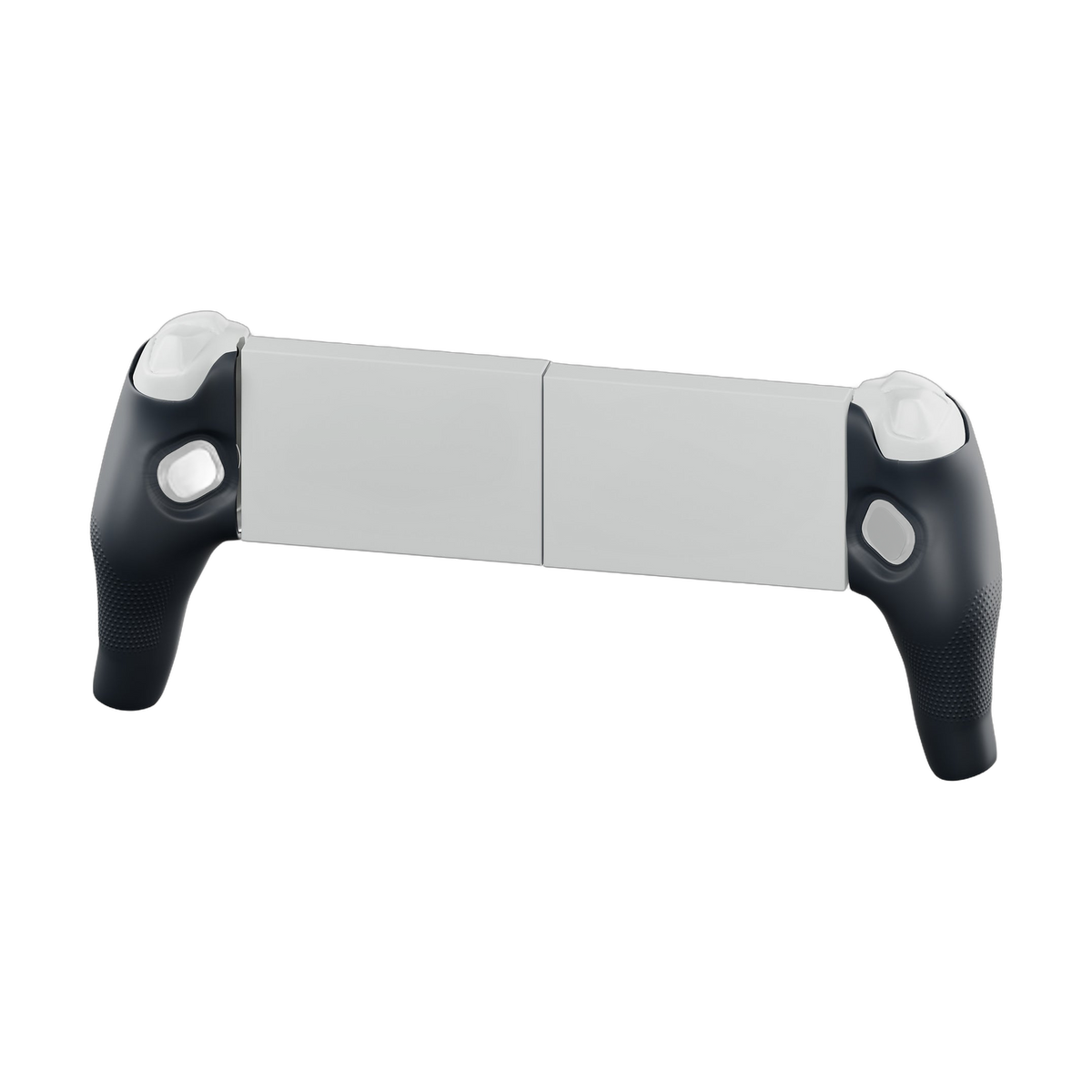 Rear view of the controller grips installed