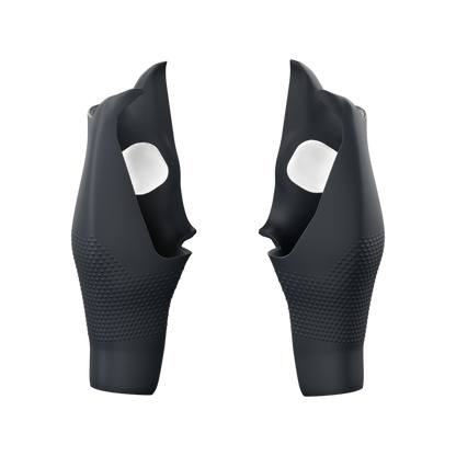 Controller grip pair, front view