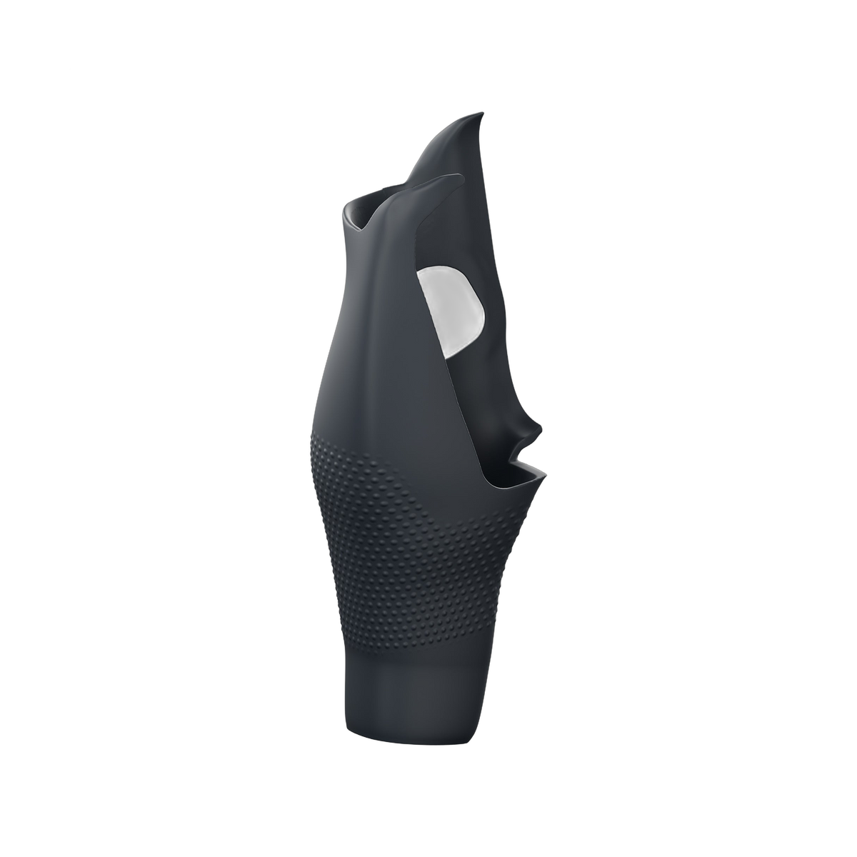 Left controller grip, profile view