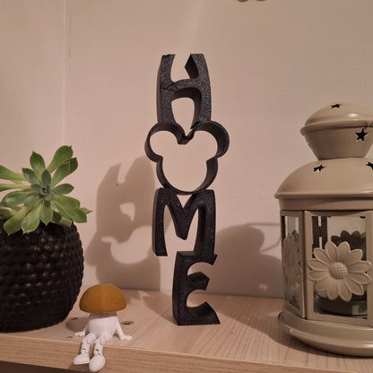 HOME Sign with Mickey Head – 3D Printed Disney Home Decor