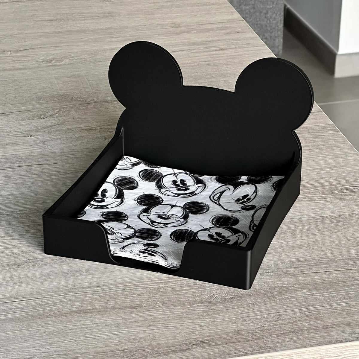 Large Mickey Mouse Napkin Holder – 3D Printed Napkin Box