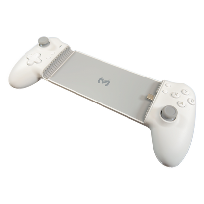 Memo S3 original tablet controller, three-quarter view — transparent background
