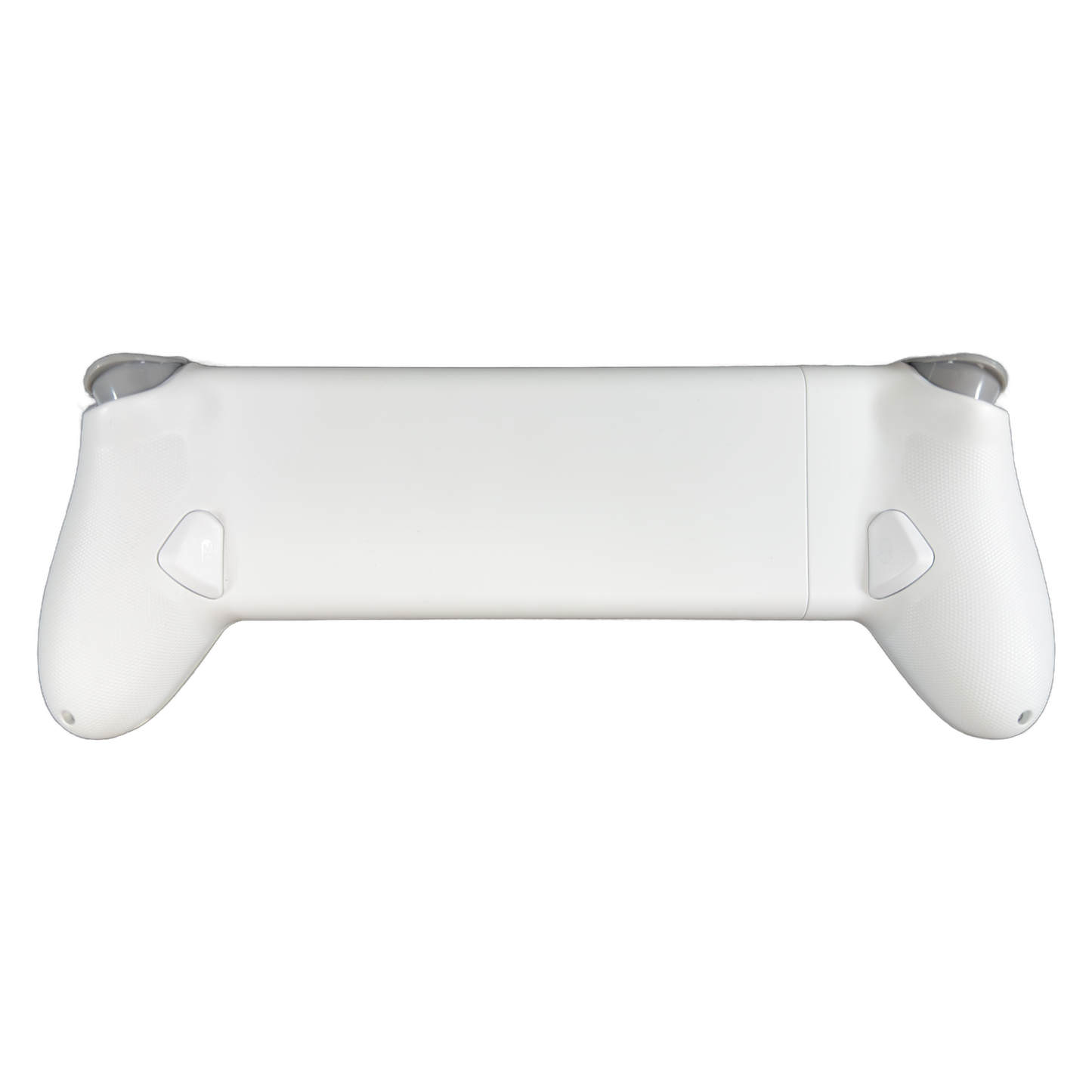 Memo S3 controller back view with two customizable back buttons and textured grips