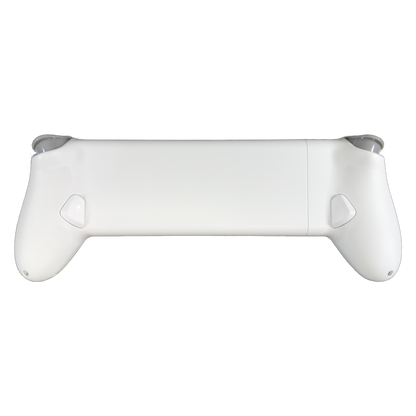 Memo S3 controller back view with two customizable back buttons and textured grips