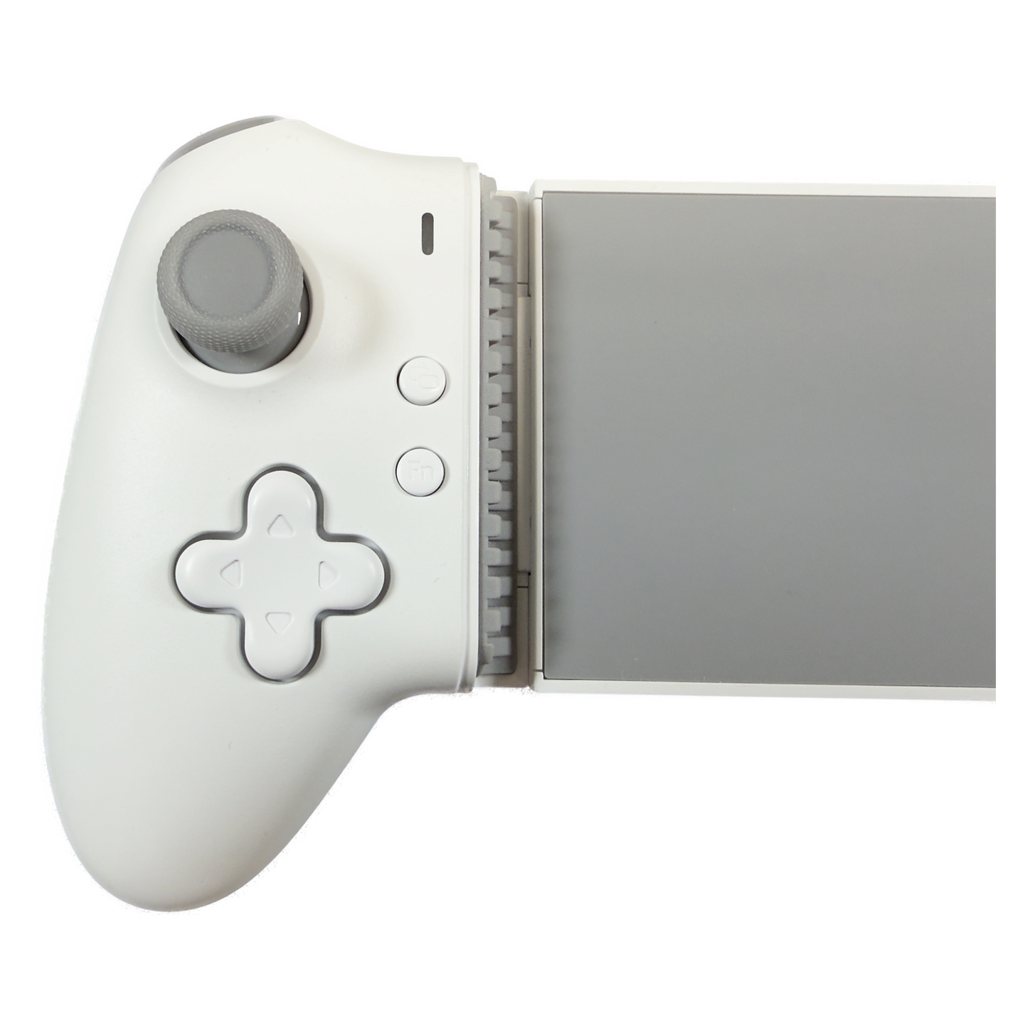 Memo S3 controller detail: mechanical D-pad, Fn button, Hall effect left stick and tray