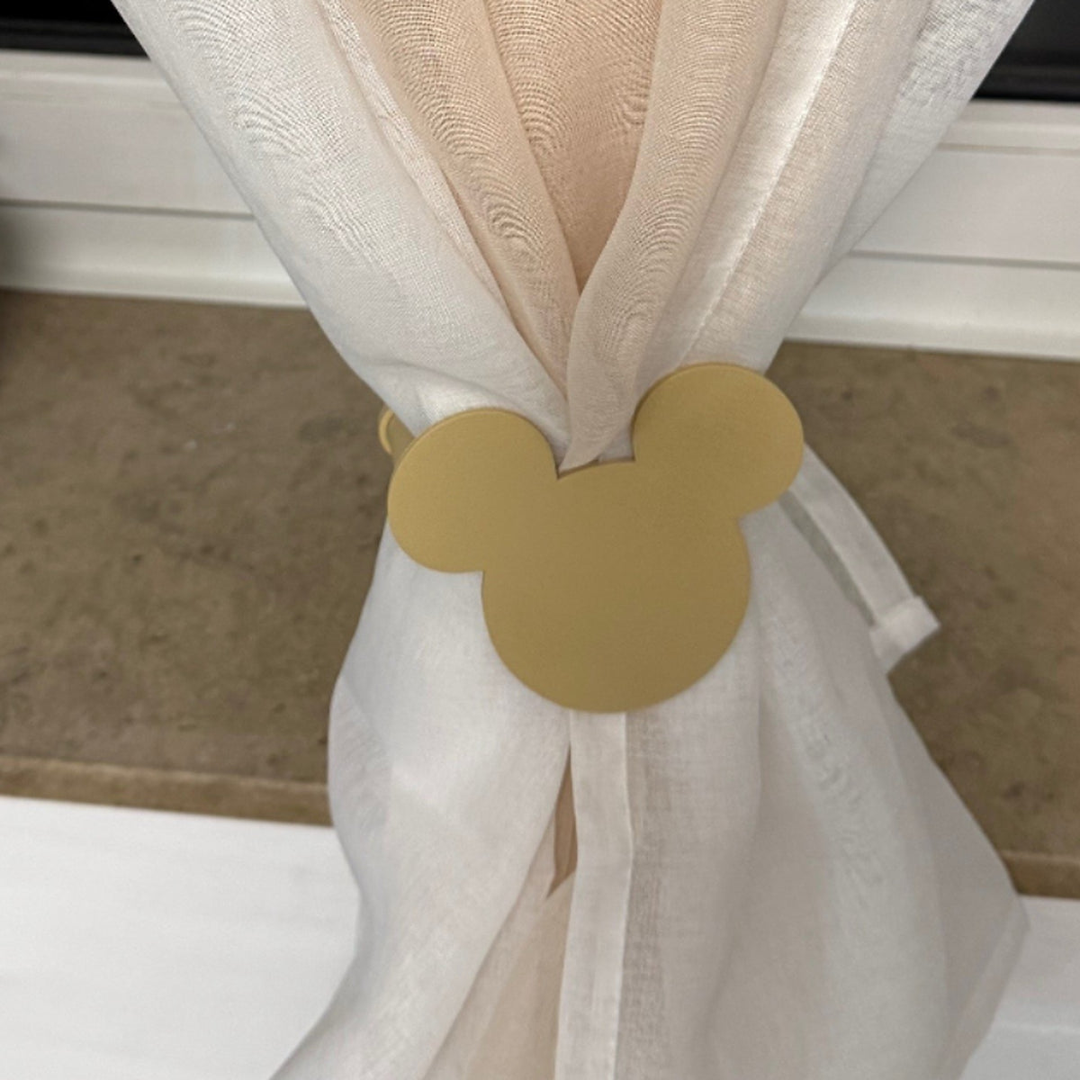 Mickey Curtain Tiebacks (Pair) – 3D Printed Kids Room Decor