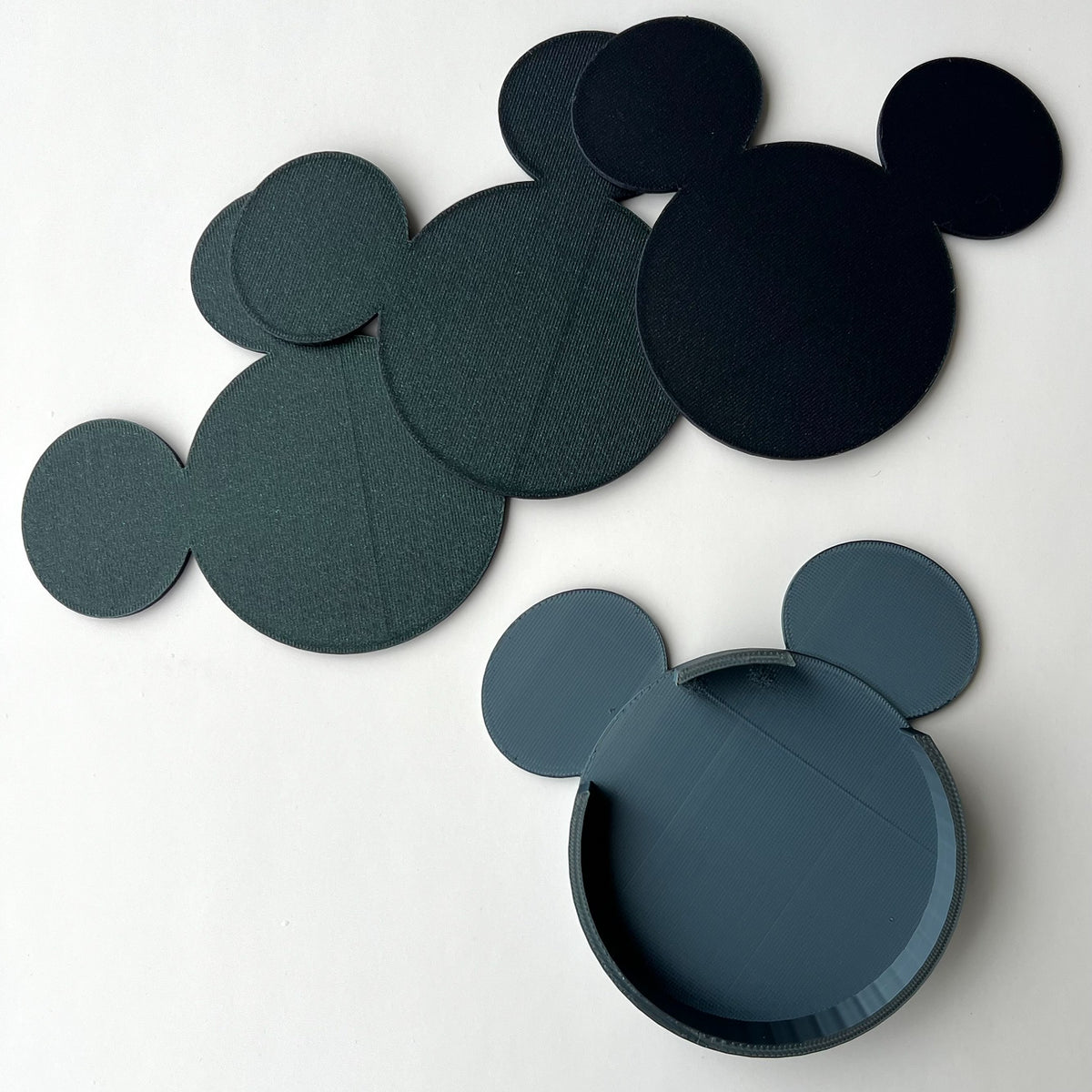 Mickey Mouse Coaster Set of 6 with Holder – 3D Printed – photo 2