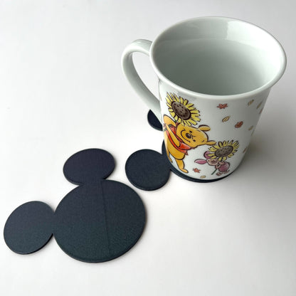 Mickey Mouse Coaster Set of 6 with Holder – 3D Printed – photo 3
