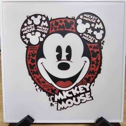 Mickey Mouse Filament Painting Art – 3D Printed Layered Portrait – photo 2