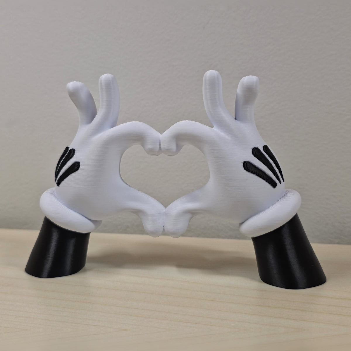 Mickey Mouse Hands Heart – 3D Printed Valentine's Decor