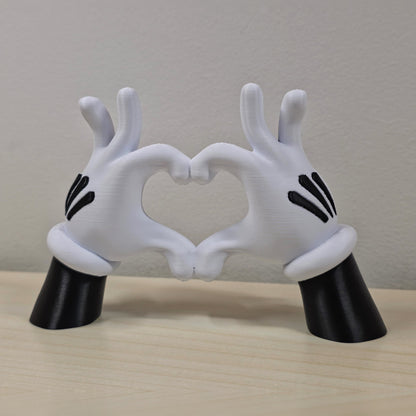 Mickey Mouse Hands Heart – 3D Printed Valentine's Decor