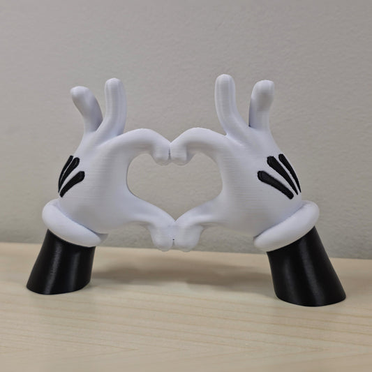 Mickey Mouse Hands Heart – 3D Printed Valentine's Decor
