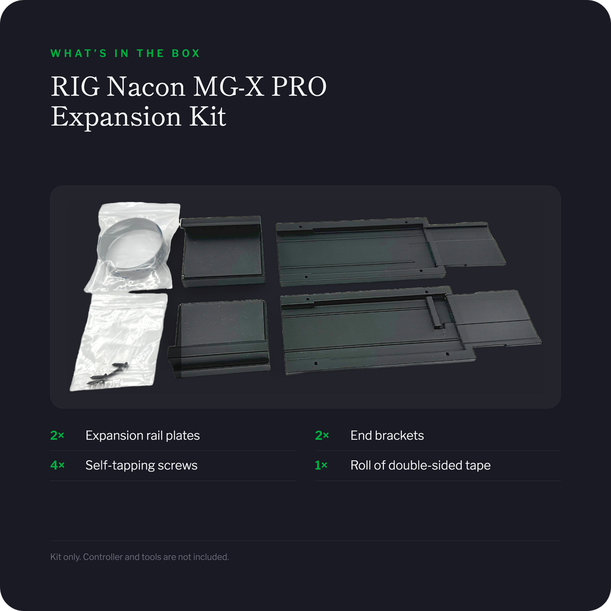 RIG Nacon MG-X PRO expansion kit - what is included in the box