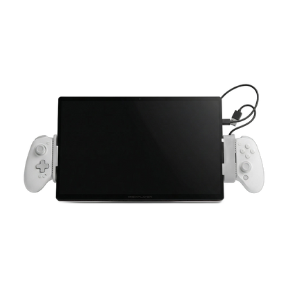 OneXPlayer Super X/V holders with modded controller, front view