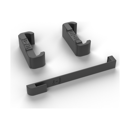 Portrait holders for OneXPlayer Super X on the modded GameSir G8 Plus – full set: center, left and right holder